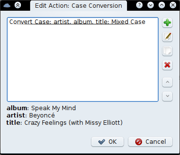 Edit Case Conversion action